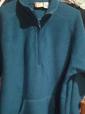 Levi's Teal Half-Zip Fleece Pullover